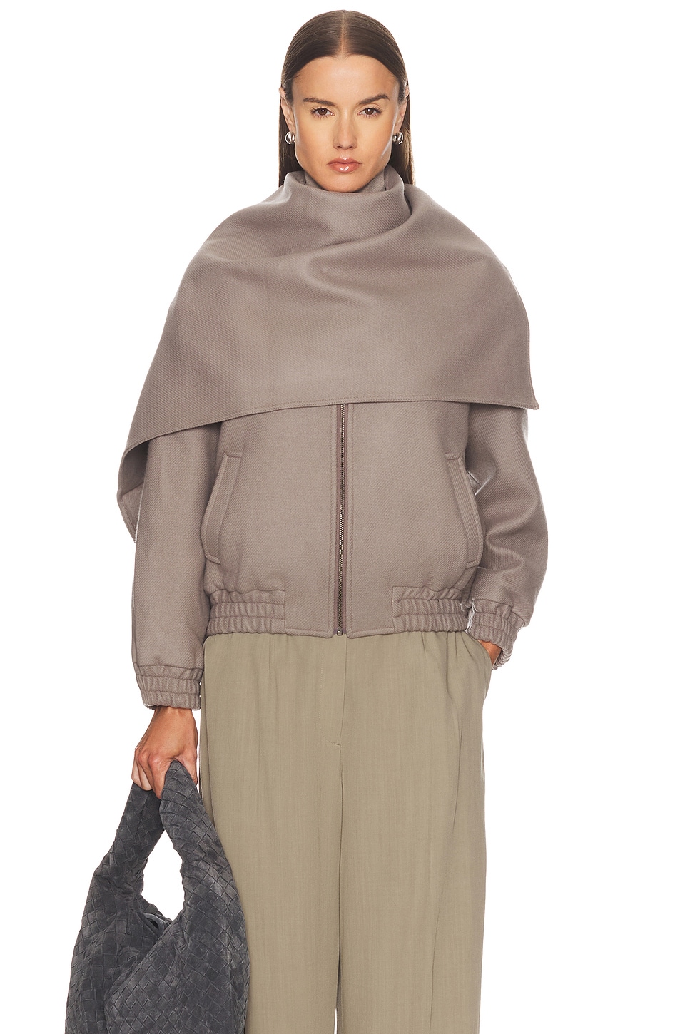 Image 1 of Aya Muse Tuli Jacket in Ash Brown