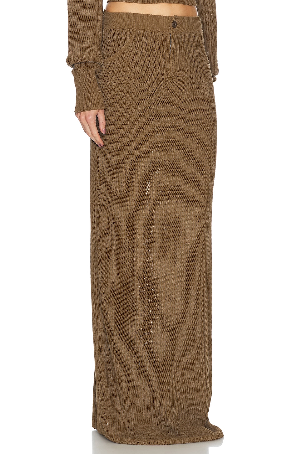 Shop Aya Muse Castu Skirt In Olive