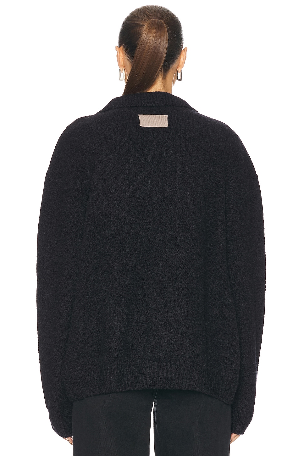 ジャケット・アウター aya Aya Muse - Knit Zip Up Jacket With Collar | Plush