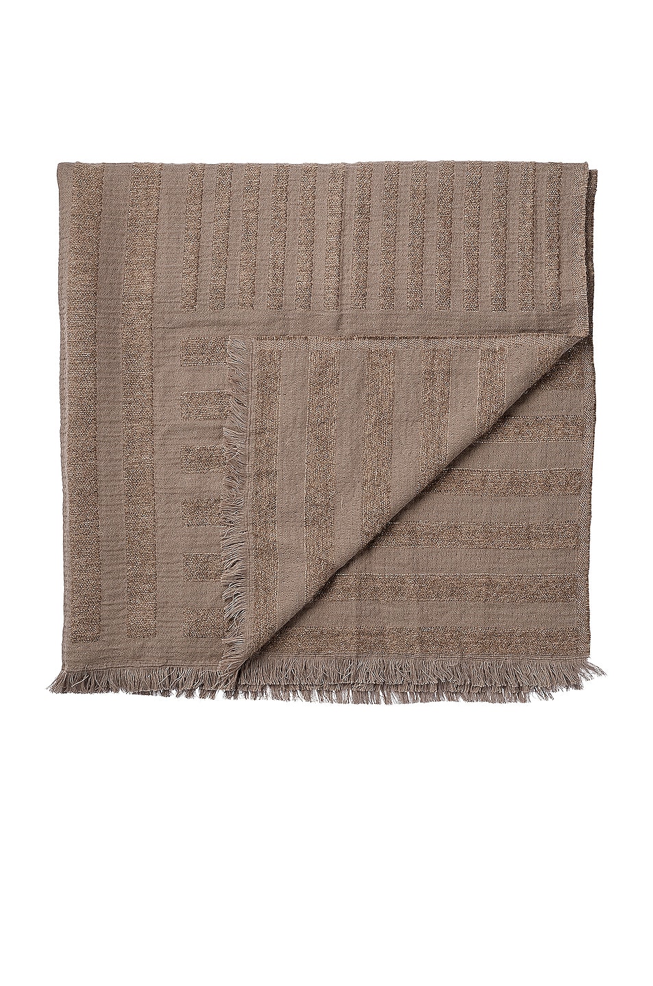 Image 1 of AYTM Contra Throw Blanket in Taupe