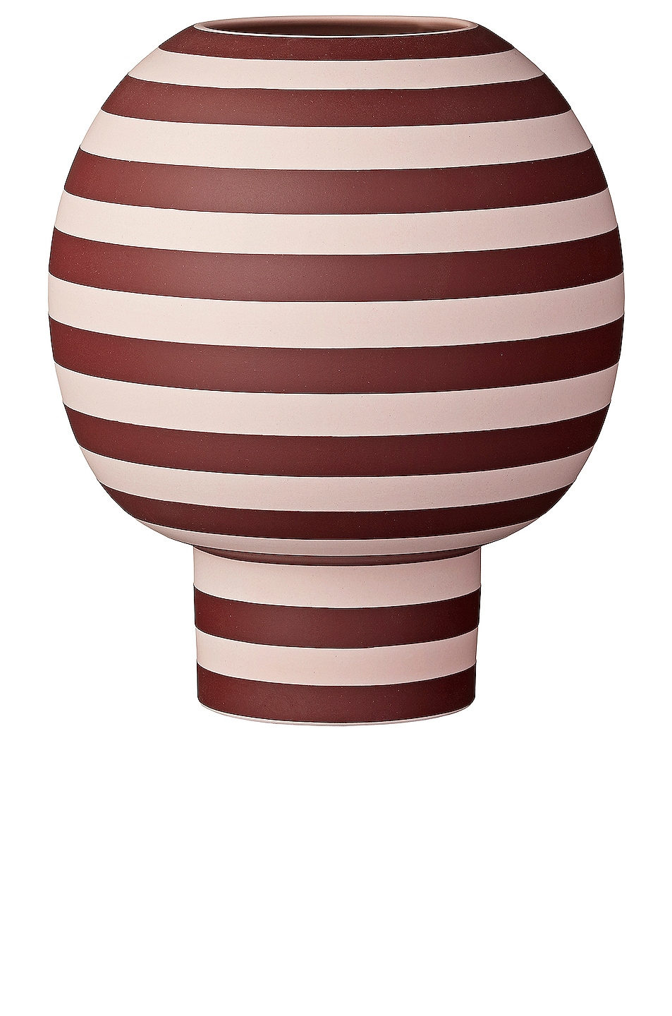 Image 1 of AYTM Varia Round Vase in Rose & Bordeaux