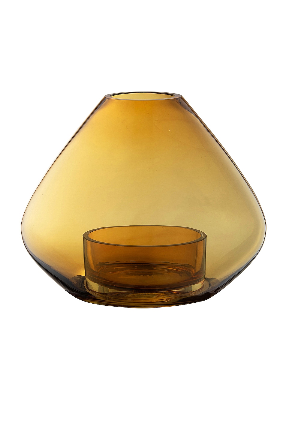 Image 1 of AYTM Uno Small Lantern and Vase in Amber