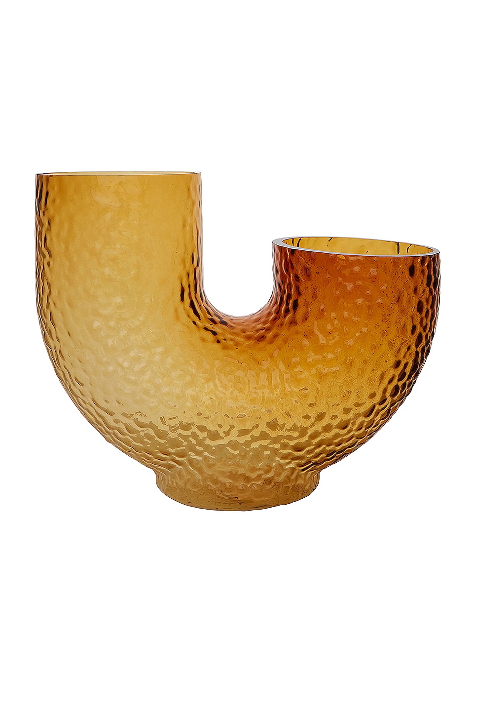 Image 1 of AYTM Arura Medium Glass Vase in Amber