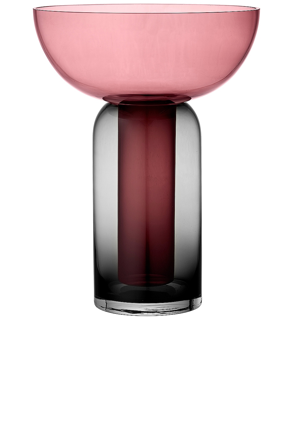 Image 1 of AYTM Torus Vase in Black & Rose