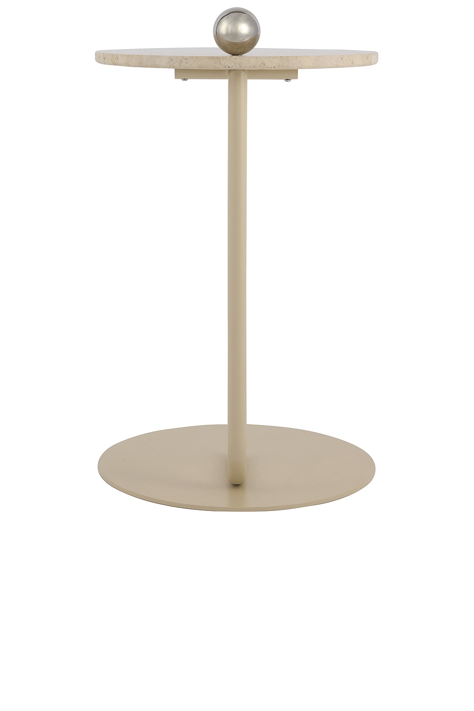 Aytm Castellum Side Table In Light Sand & Travertine