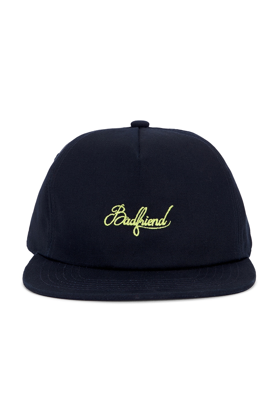 Badfriend Cursive Logo 5 Panel Hat In Burgundy