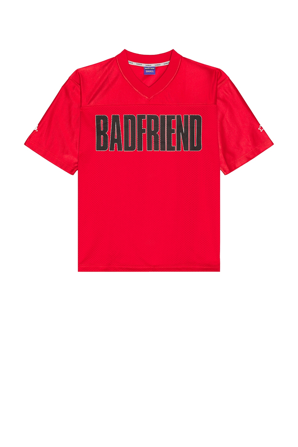 Image 1 of Badfriend Big Logo Football Jersey in Red