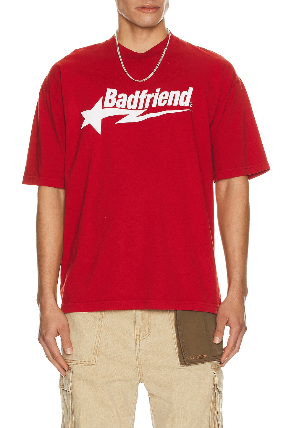 Image 1 of Badfriend Star Logo Tee in Red