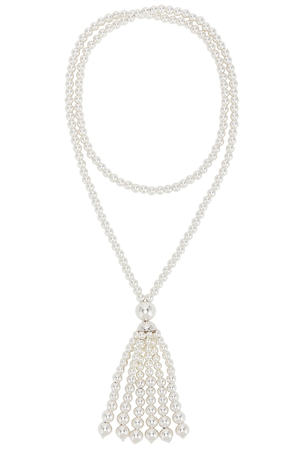 Image 1 of Beaufille Sterling Silver Tassel Necklace in Sterling Silver