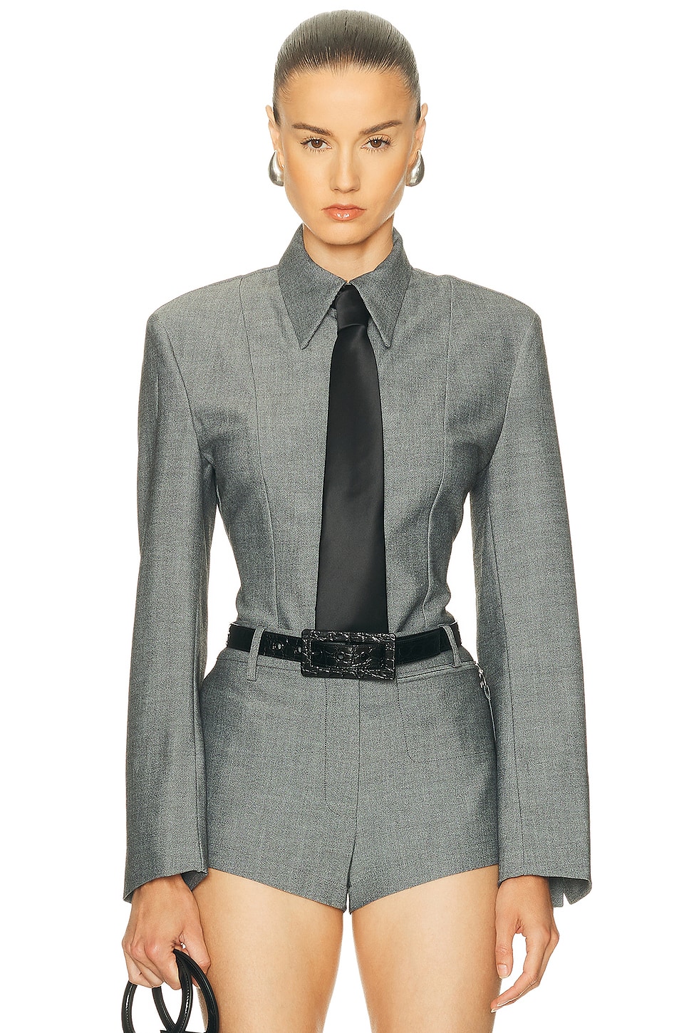 Image 1 of Beaufille Jagger Blouse in Grey Melange