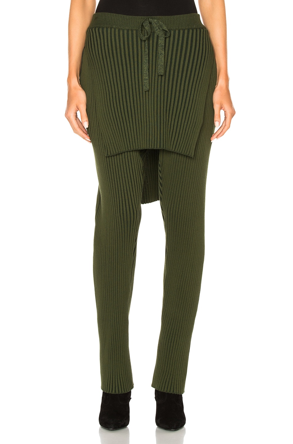 Image 1 of Baja East Cotton Wide Rib Pant in Olive