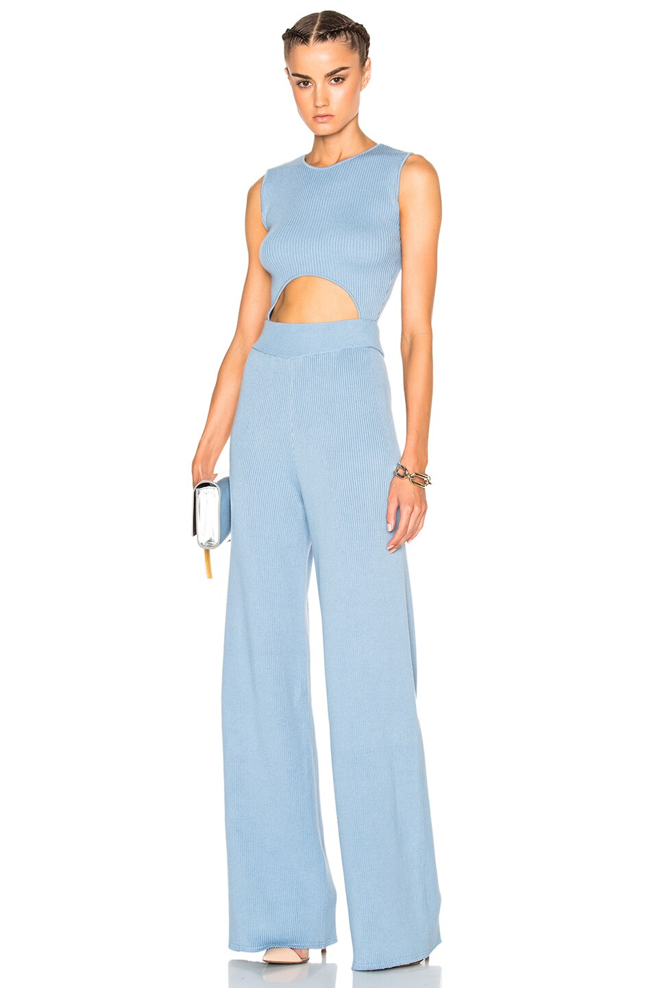 Image 1 of Baja East Knit Jumpsuit in Cove