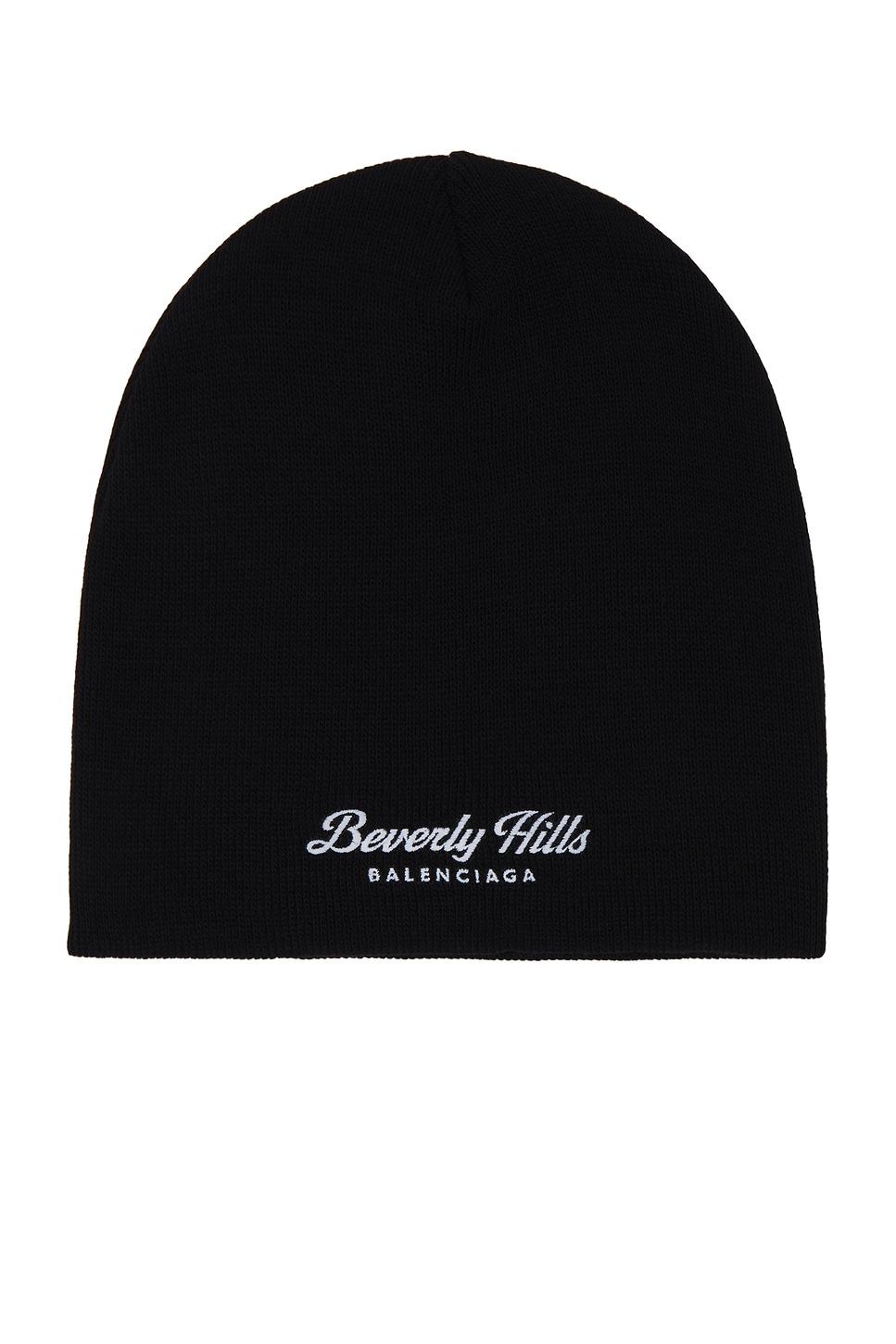 Shop Balenciaga Beverly Hills Beanie In Black & White