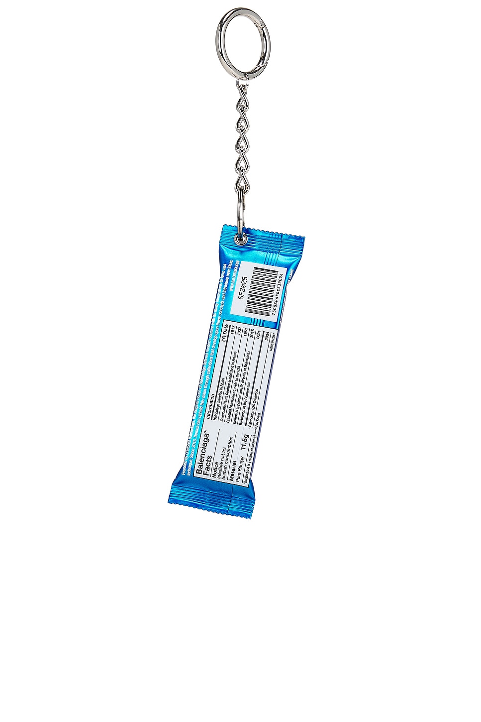 Balenciaga Keychain Energy Bar Charm In Marine Blue