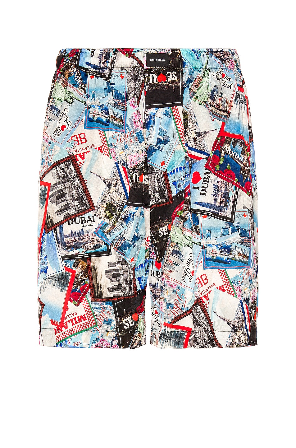Image 1 of Balenciaga Pyjama Shorts in Multi