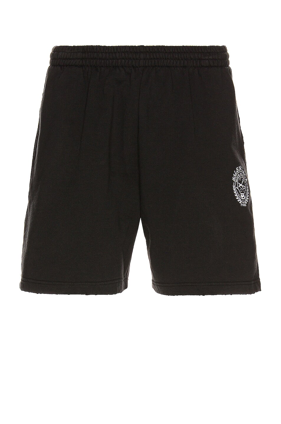 Image 1 of Balenciaga Sweat Shorts in Washed Black & White