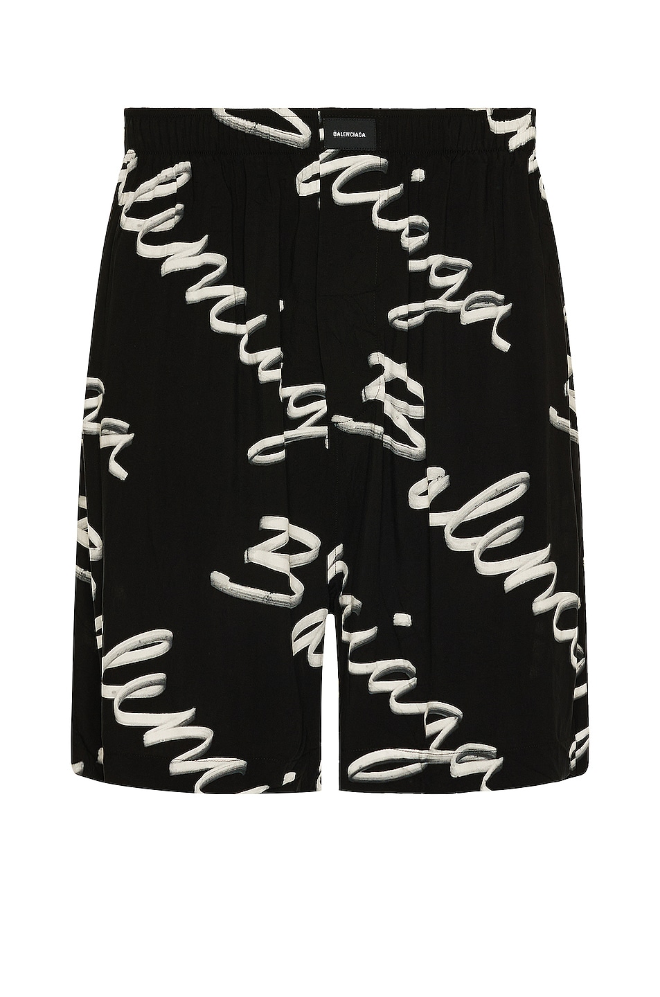 Image 1 of Balenciaga Pyjama Shorts in Black & White