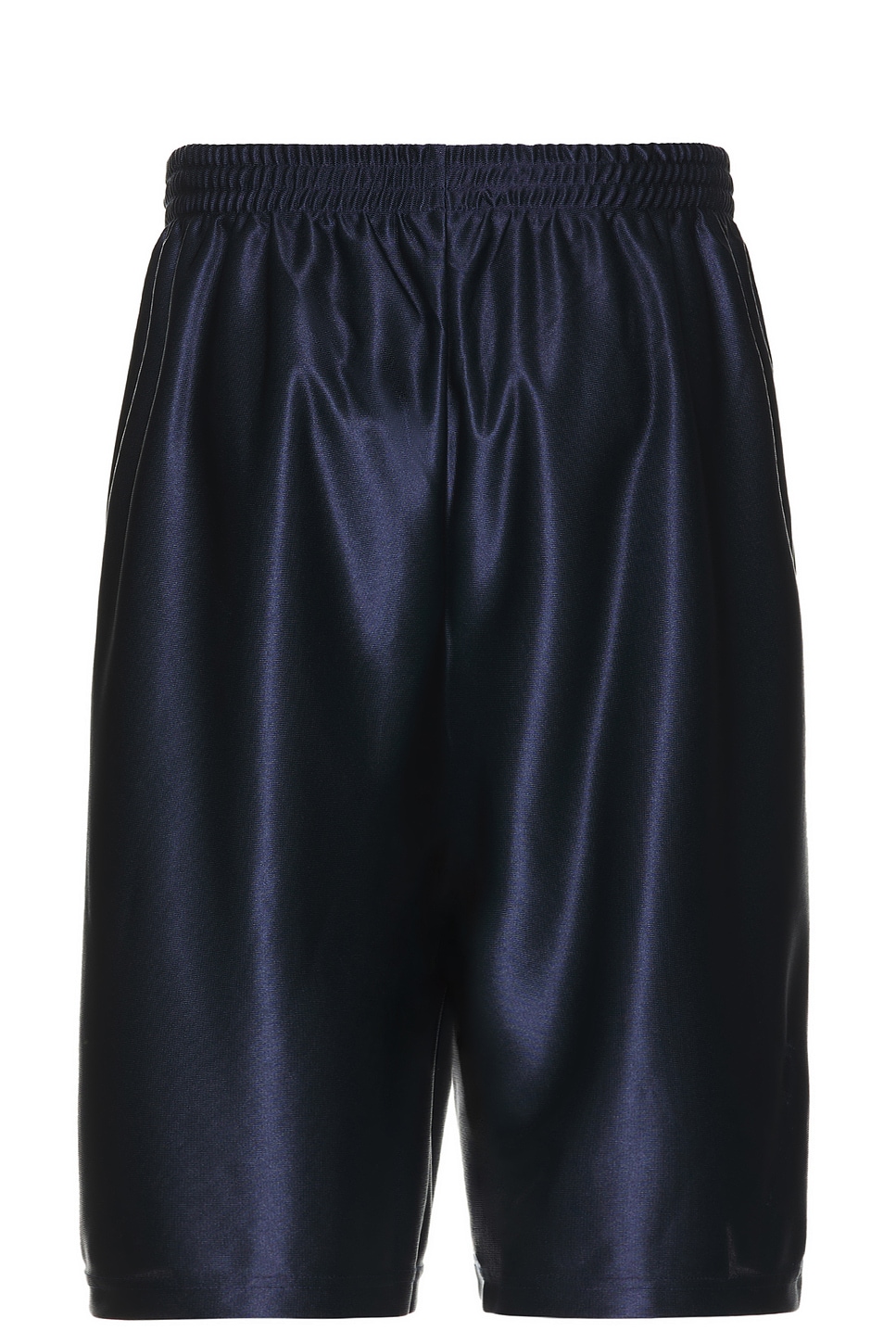 Shop Balenciaga Basketball Shorts In Dark Navy & White