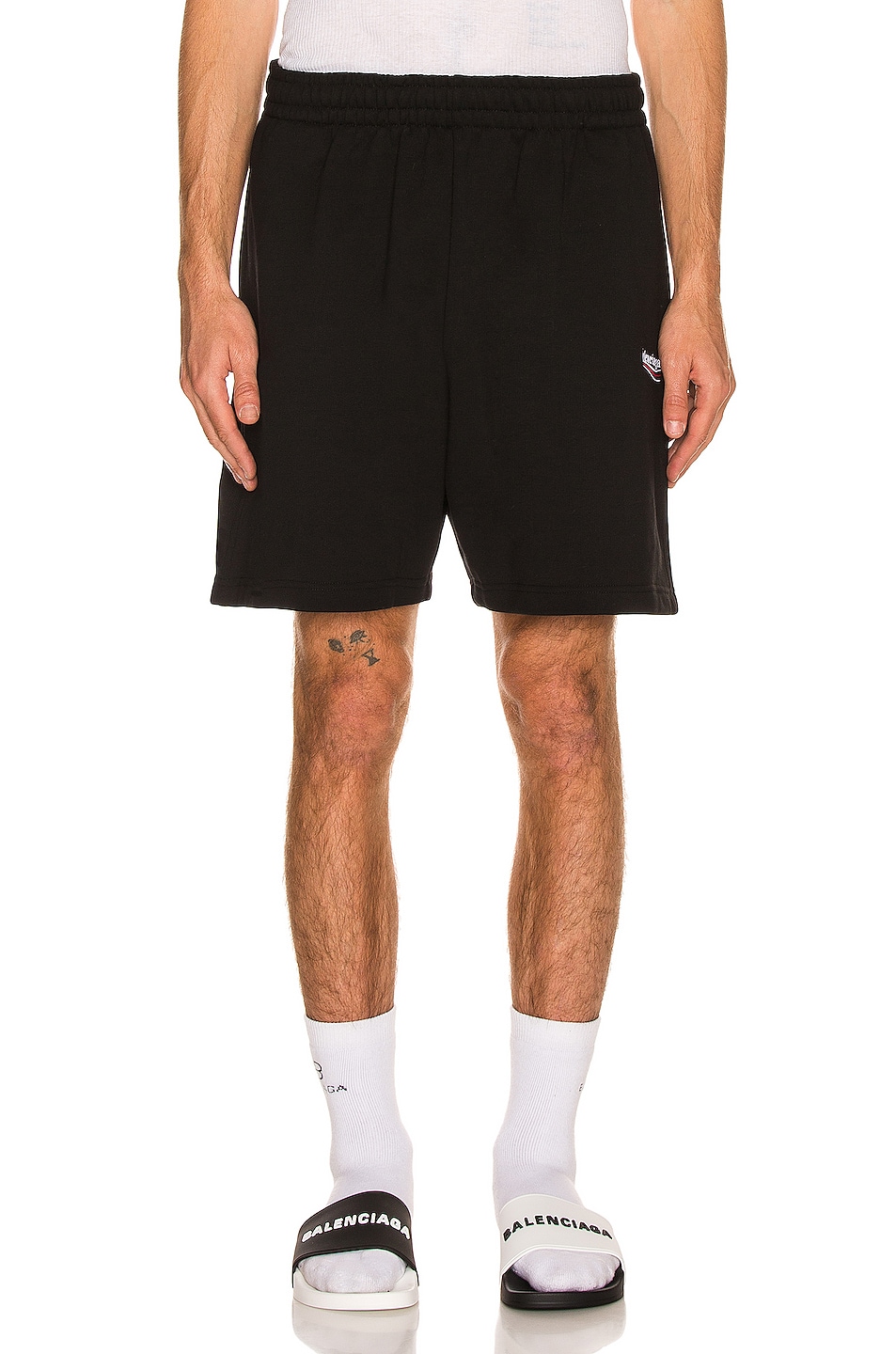 Balenciaga Sweat Shorts in Black | FWRD