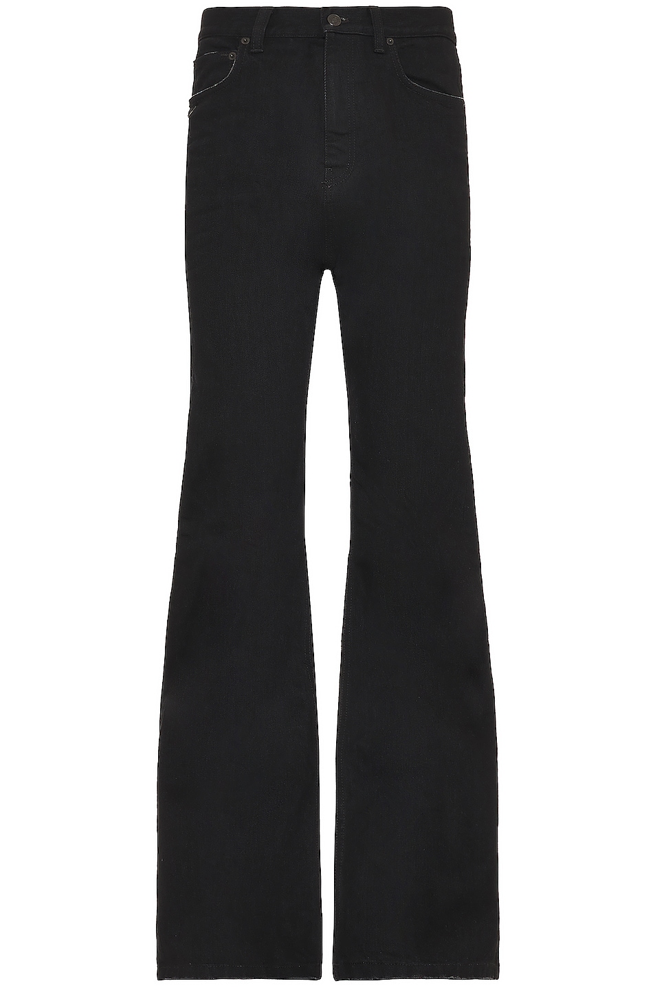 Image 1 of Balenciaga Flared Pants in Rubber Black