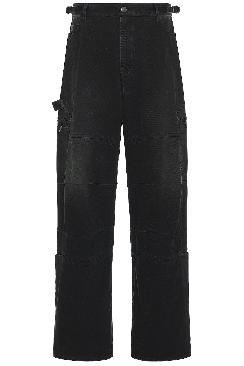 Image 1 of Balenciaga Cargo Denim Pants in Sunbleached Black