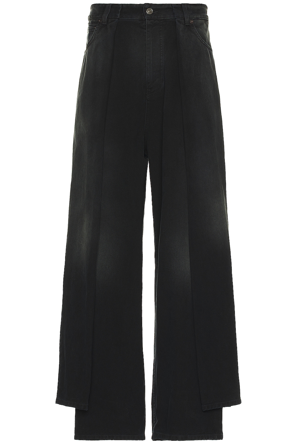 Image 1 of Balenciaga Double Side Denim Jean in Sunbleached Black