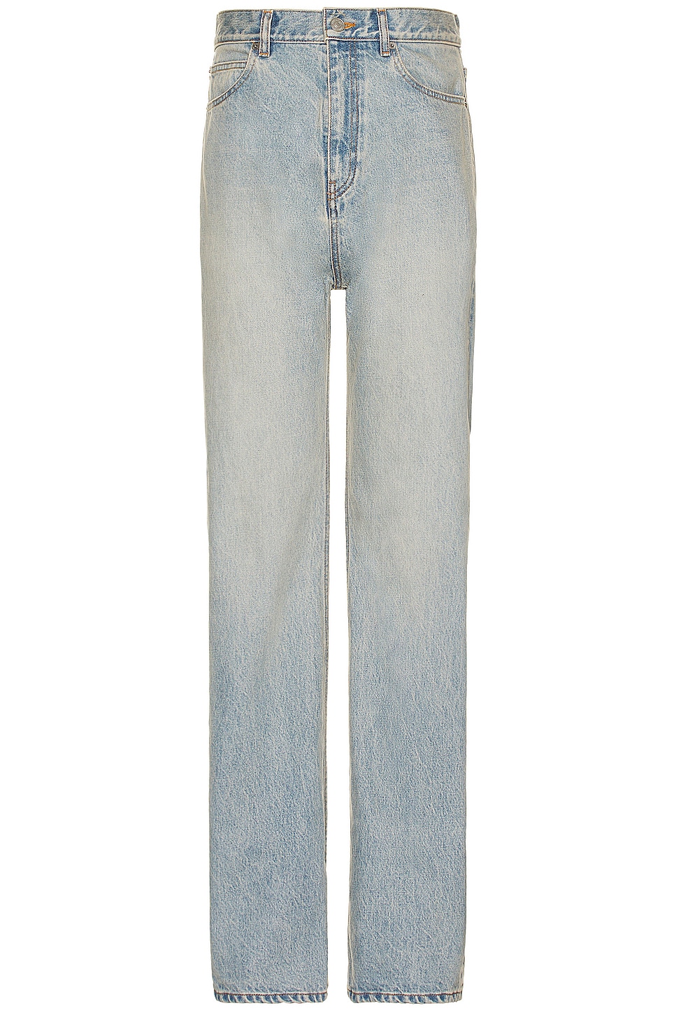 Image 1 of Balenciaga Flared Denim Jean in Light Indigo & Madder