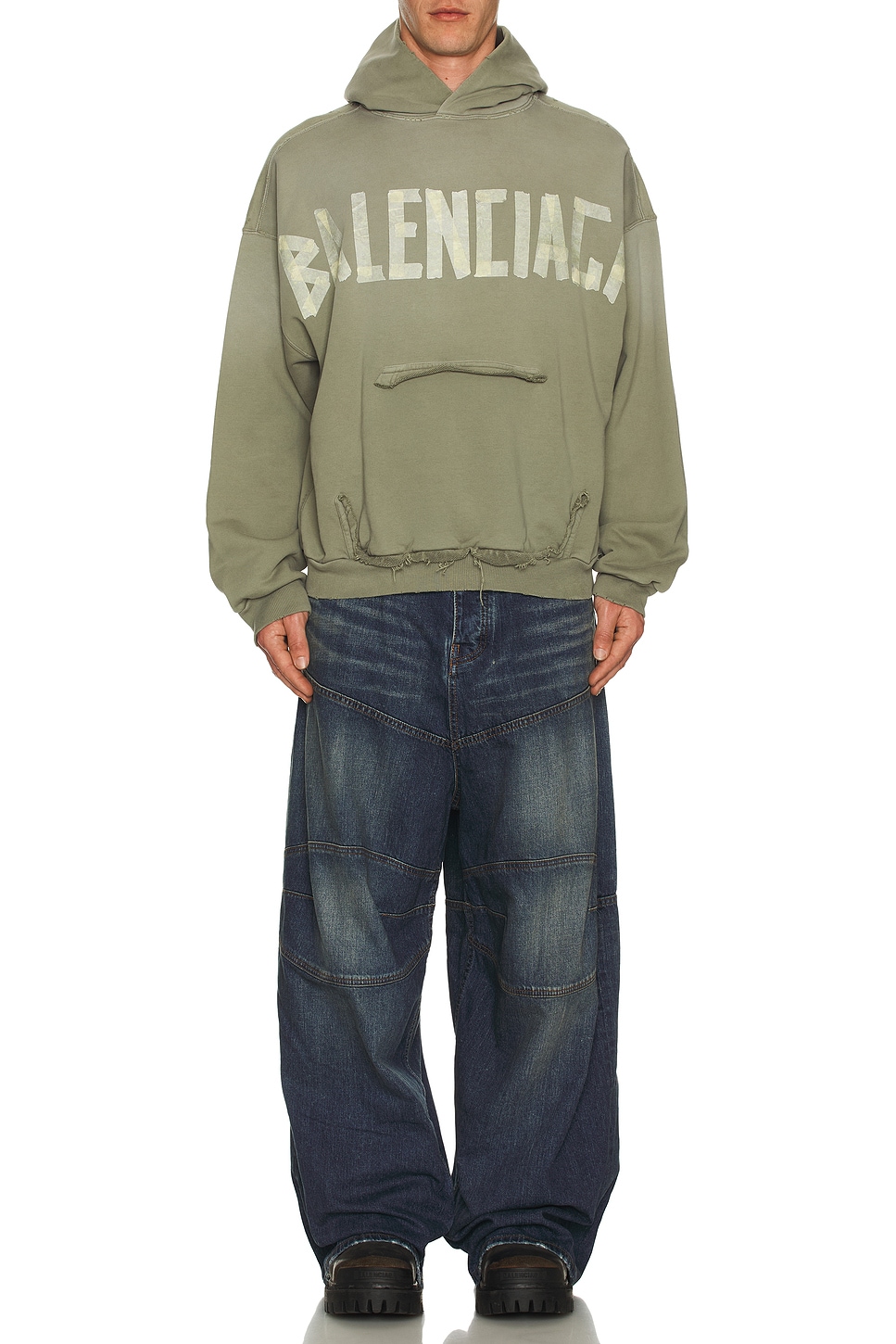 Image 1 of Balenciaga Baggy Jeans in Whisker