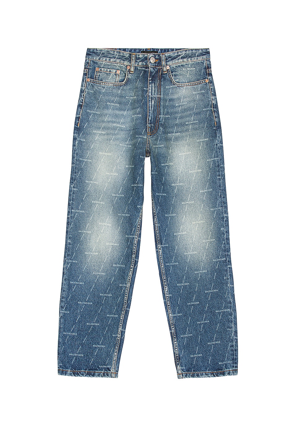 Balenciaga Regular Fit Jeans in Authentic Dark Blue | FWRD