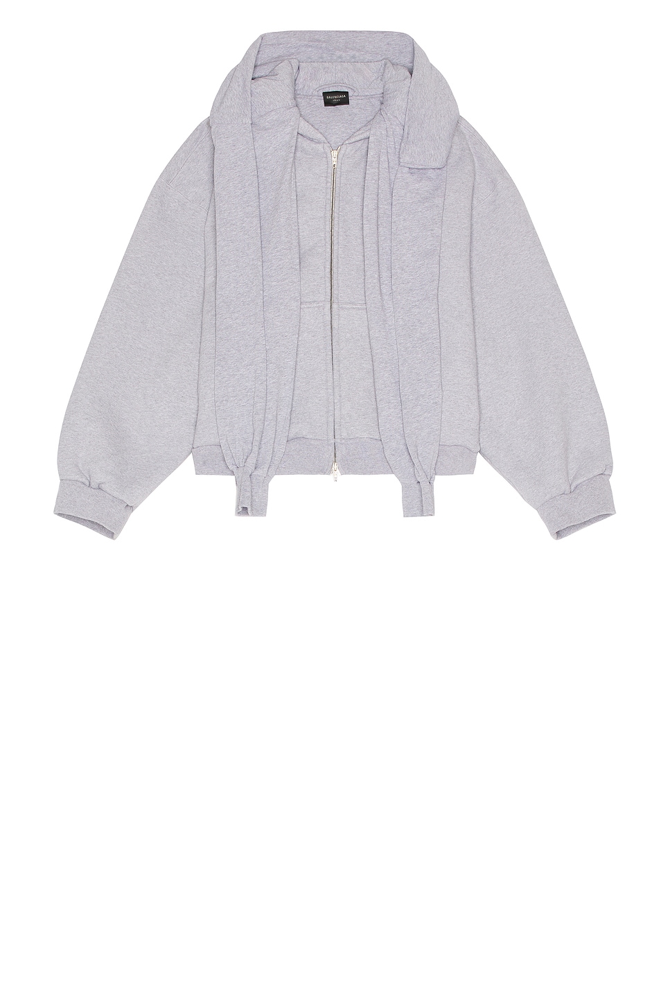 Shop Balenciaga Incognito Hoodie In Heather Grey