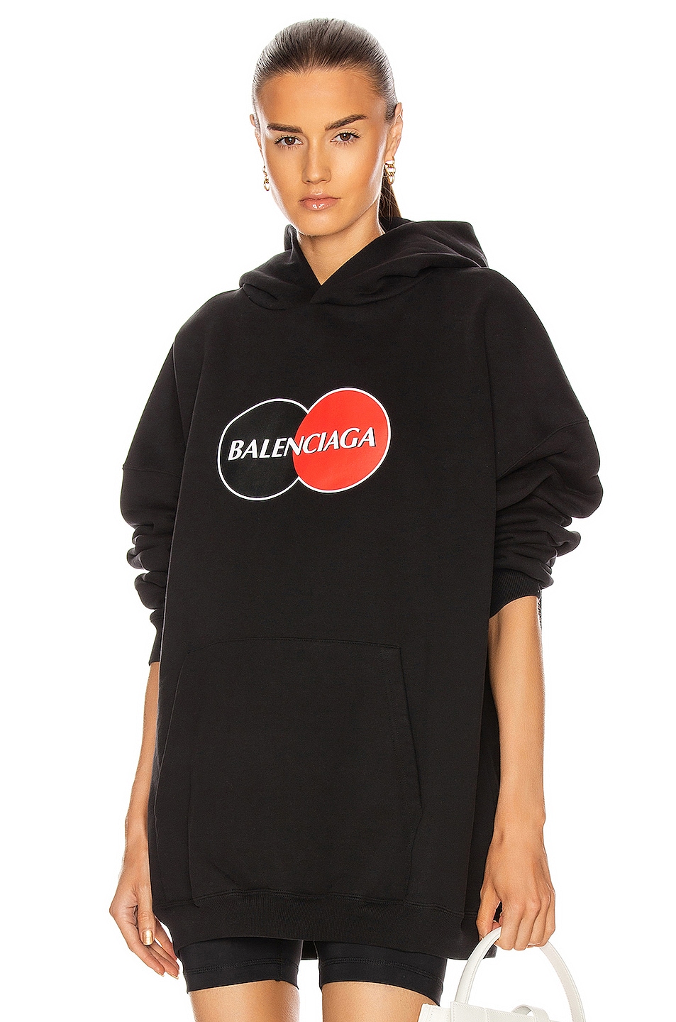 Image 1 of Balenciaga Large Fit Hoodie in Black