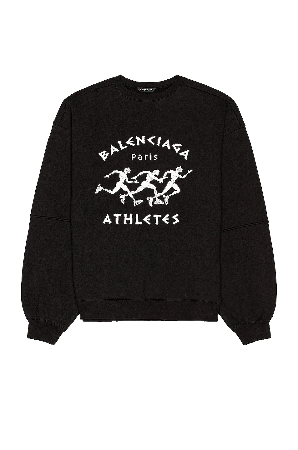 Image 1 of Balenciaga Bomber Crewneck Sweatshirt in Black