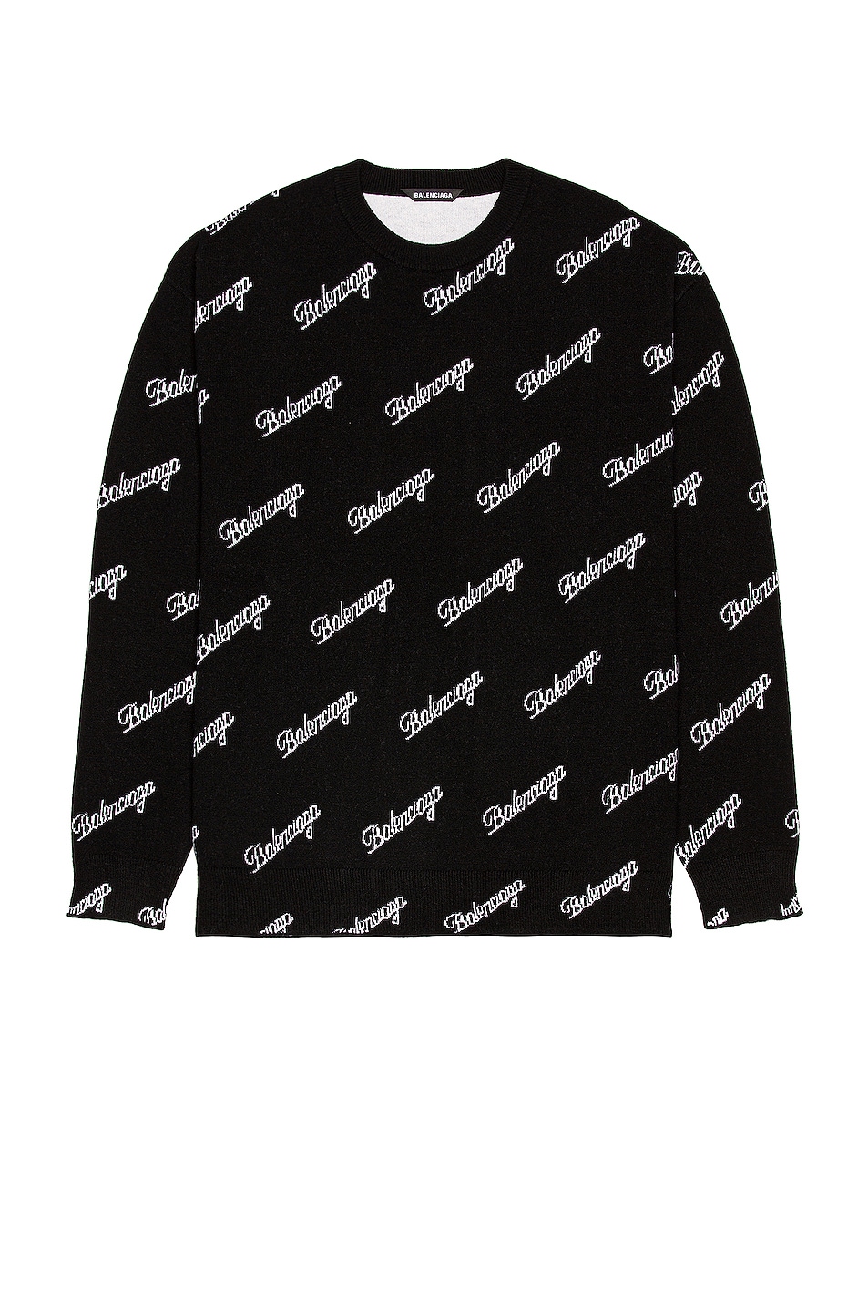 Image 1 of Balenciaga Crewneck Sweater in Black