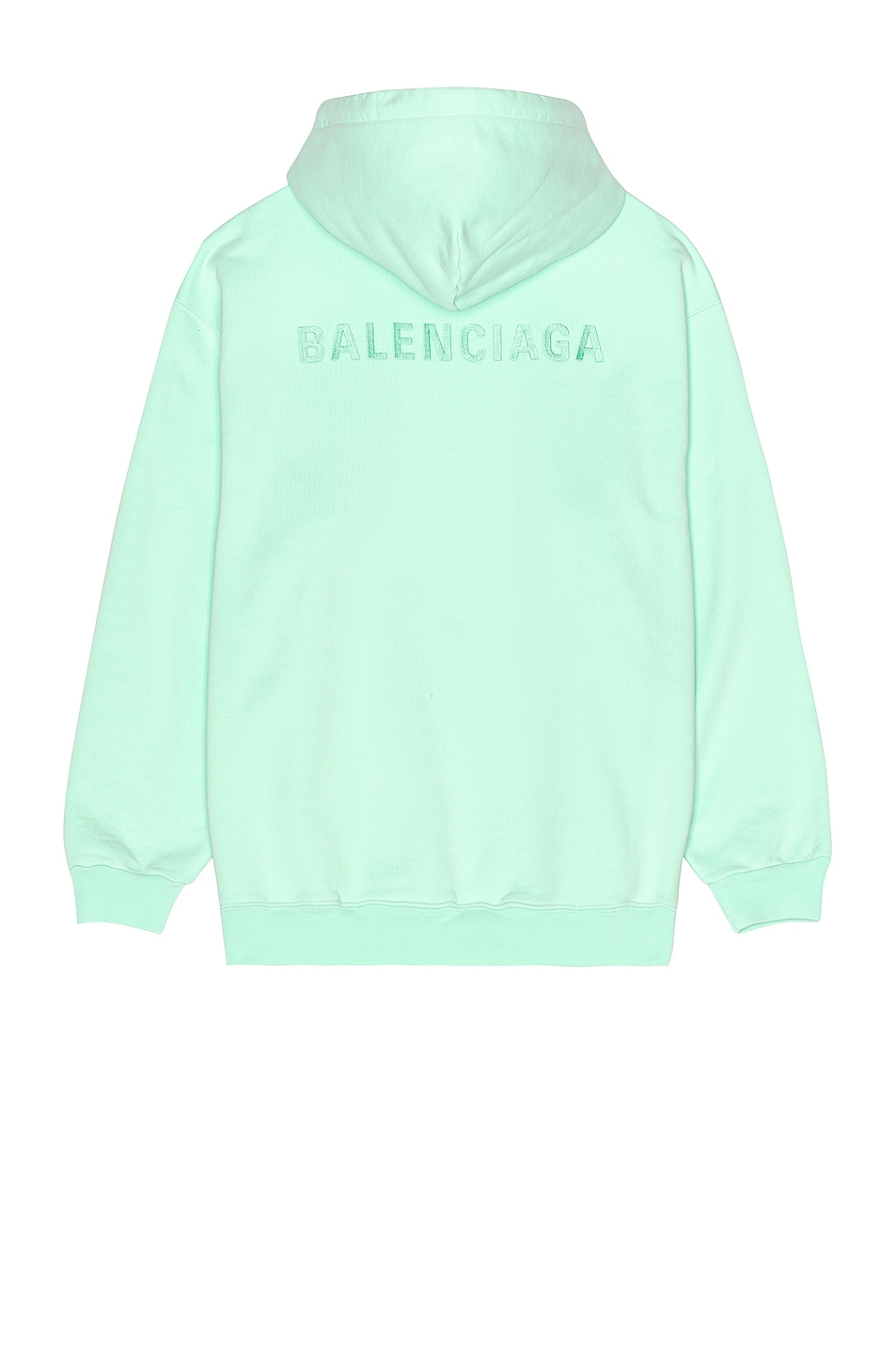 Image 1 of Balenciaga Embroidered Medium Fit Hoodie in Mint