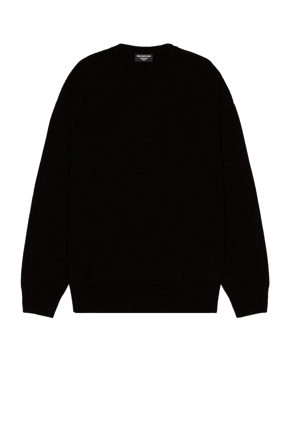 Balenciaga Cashmere Knit Sweater in Black | FWRD