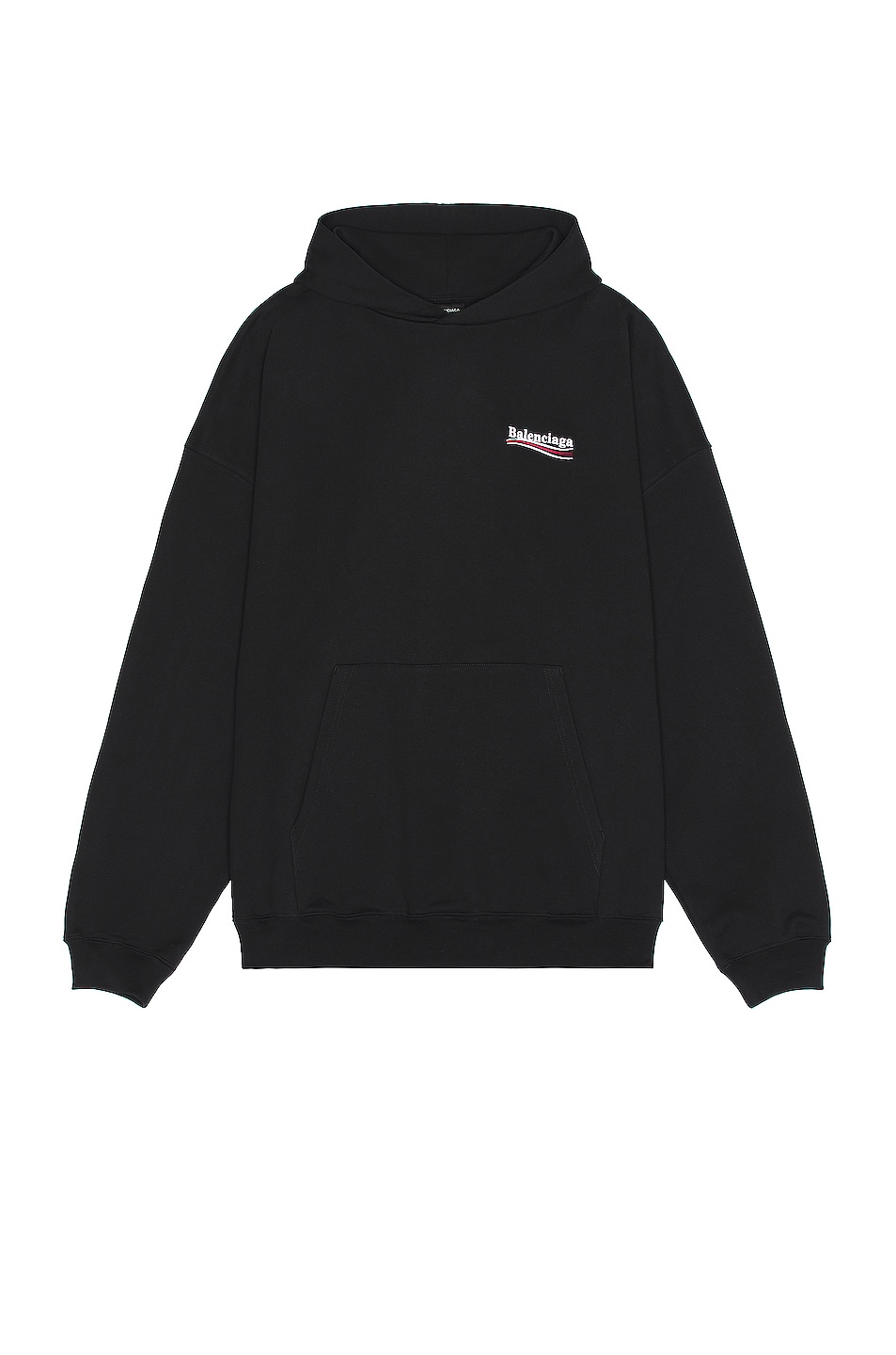 Image 1 of Balenciaga Large Fit Hoodie in Black & White
