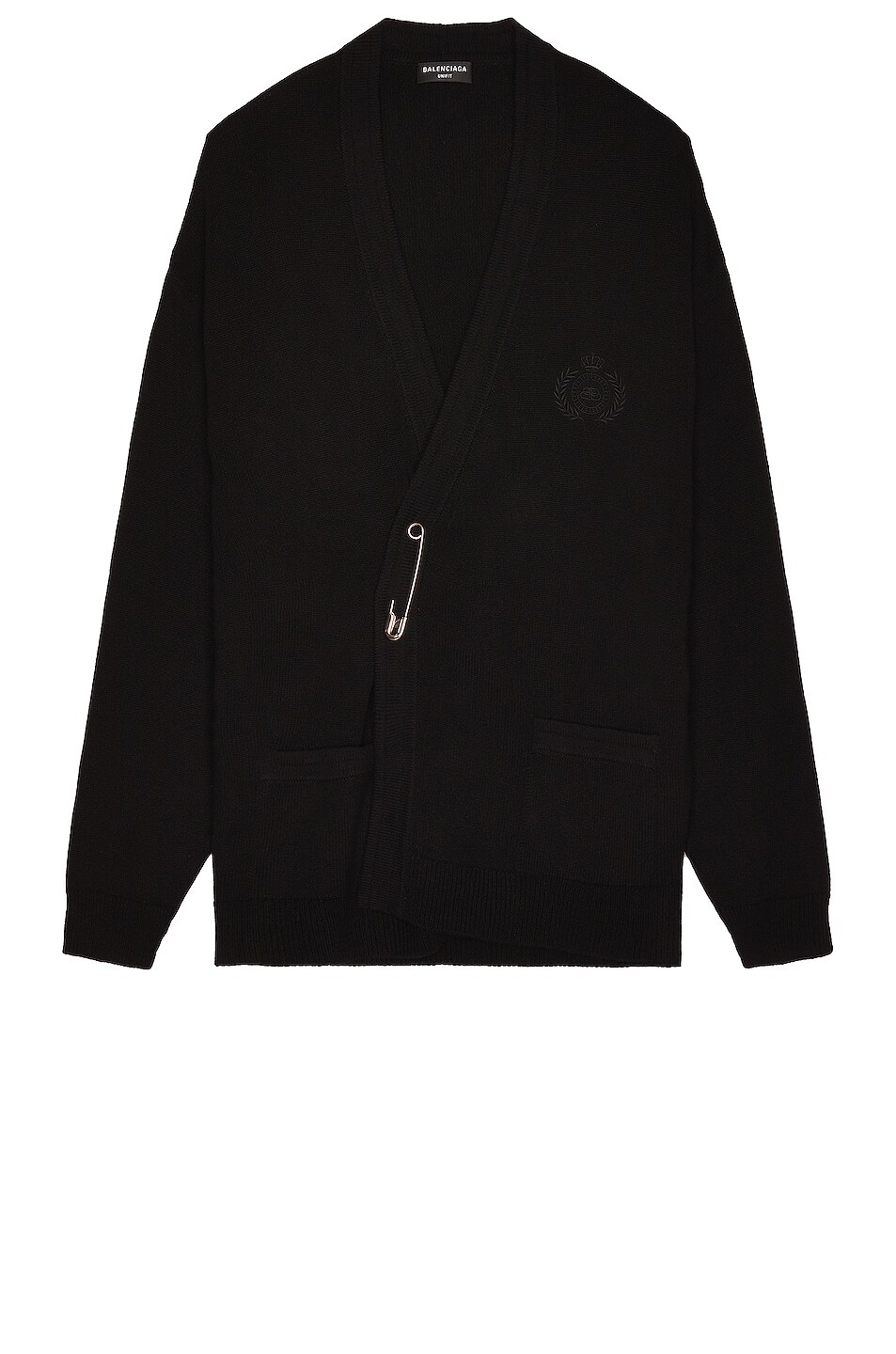 Image 1 of Balenciaga Crest Cardigan in Black