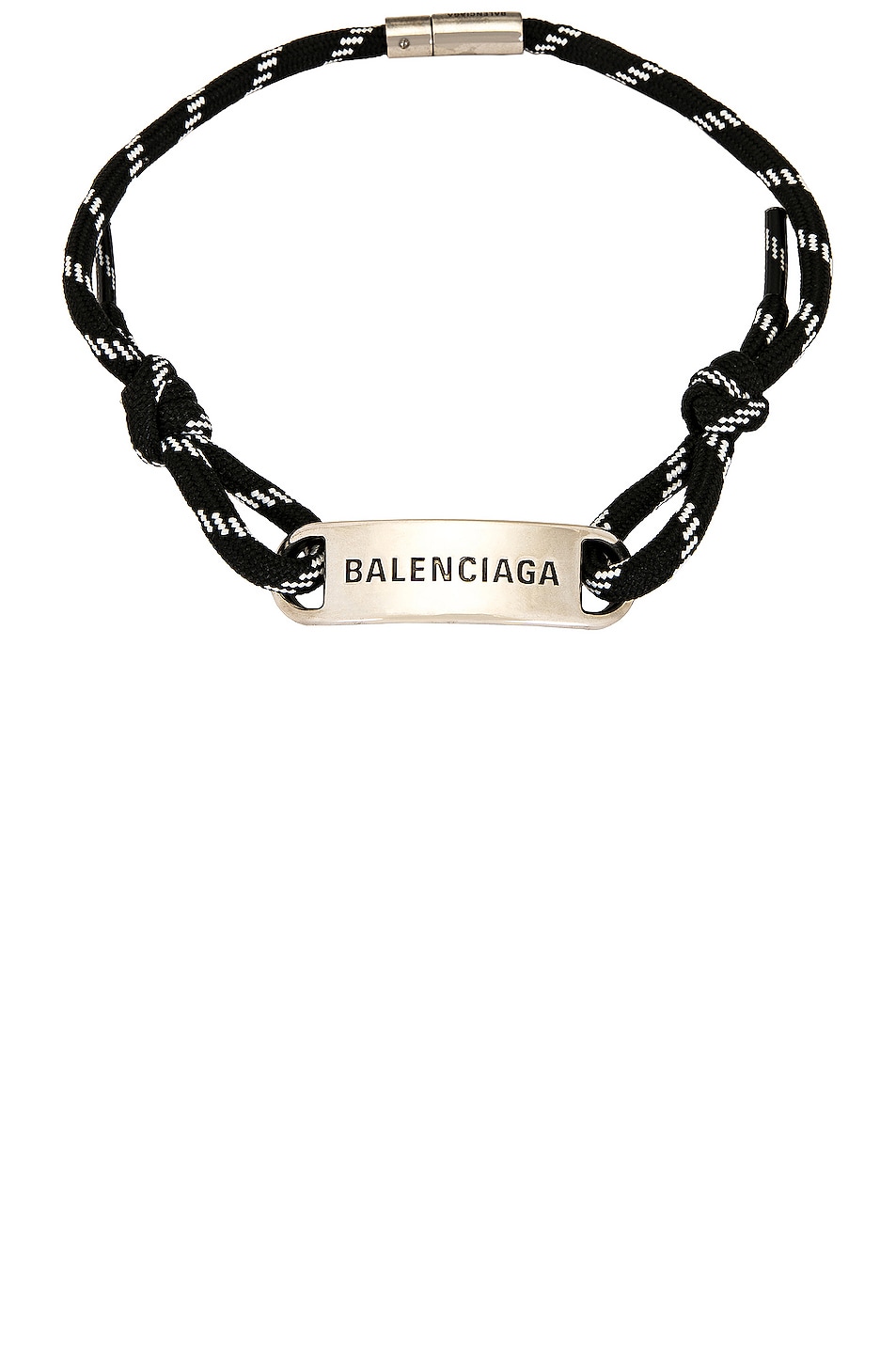 Image 1 of Balenciaga Plate Choker in Silver