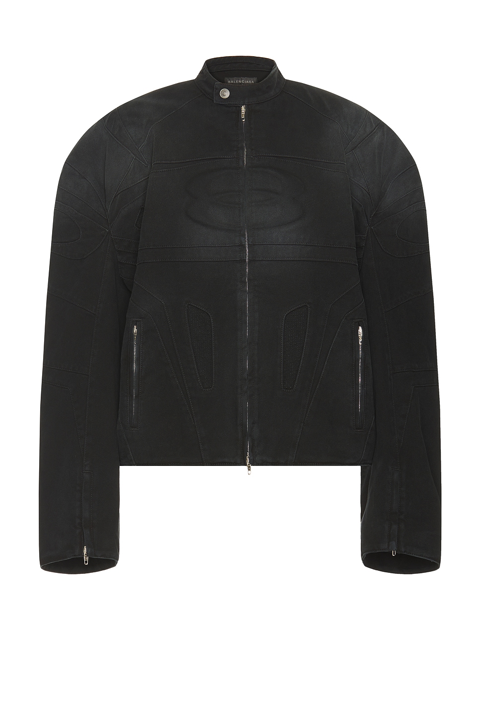 Image 1 of Balenciaga Racer Jacket in Sunbleached Black