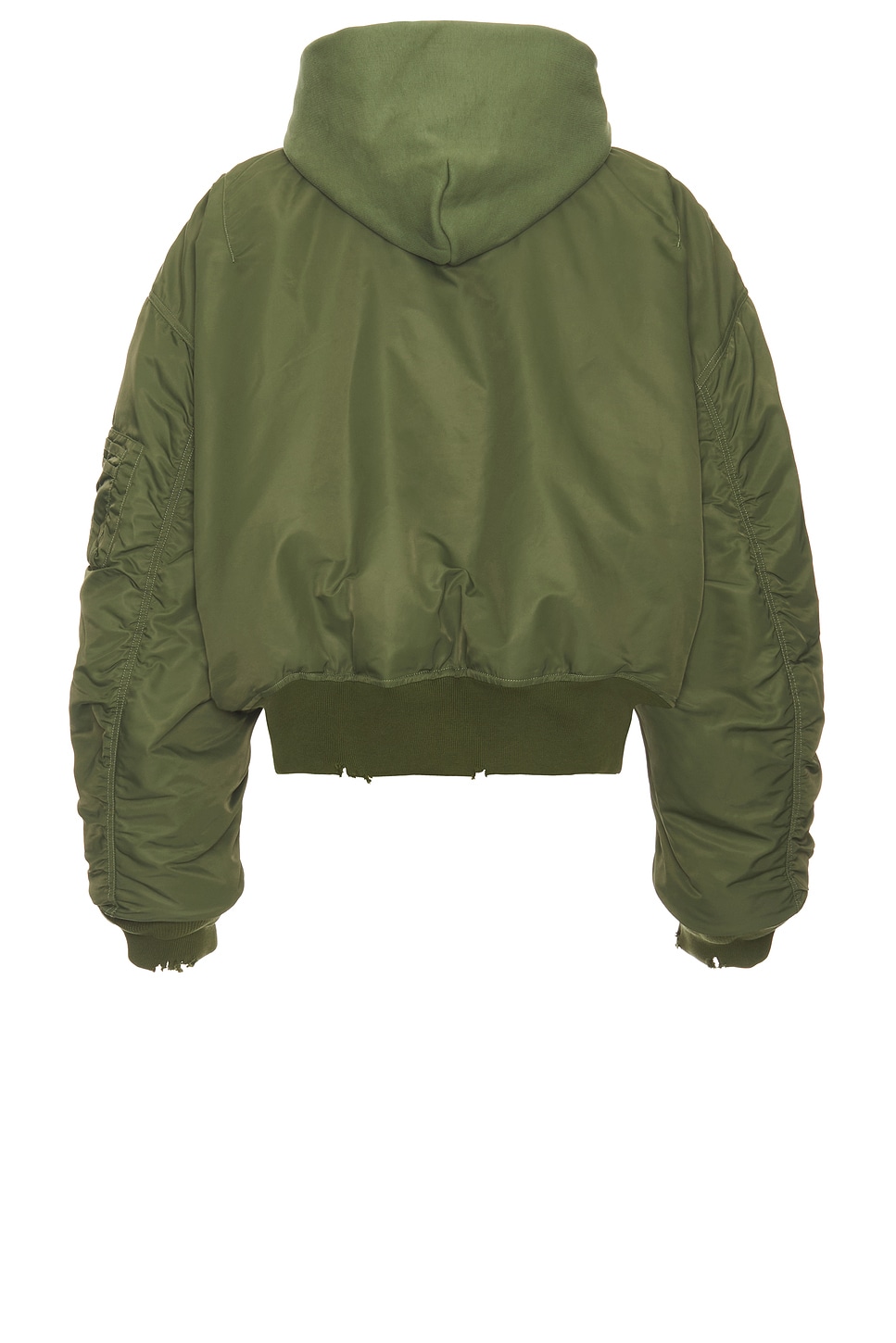 Shop Balenciaga Bomber In Khaki