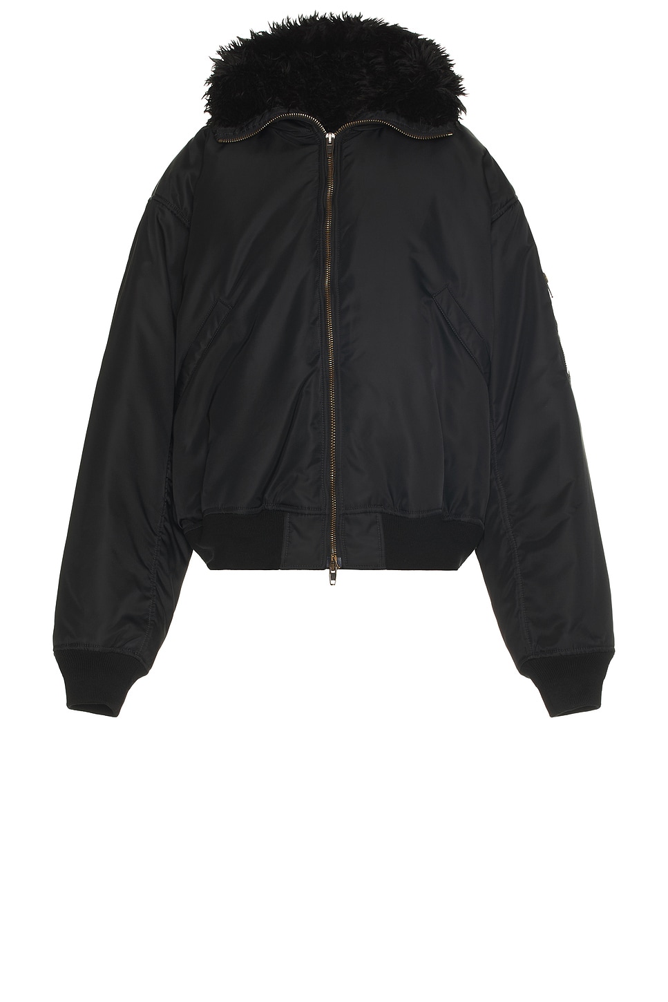 Image 1 of Balenciaga Hooded Bomber in Black