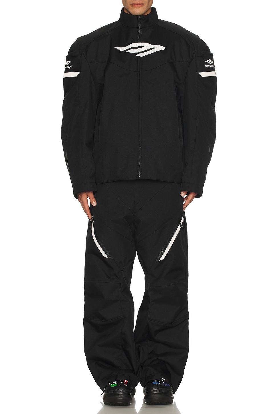 Image 1 of Balenciaga Ski Biker Jacket in Black