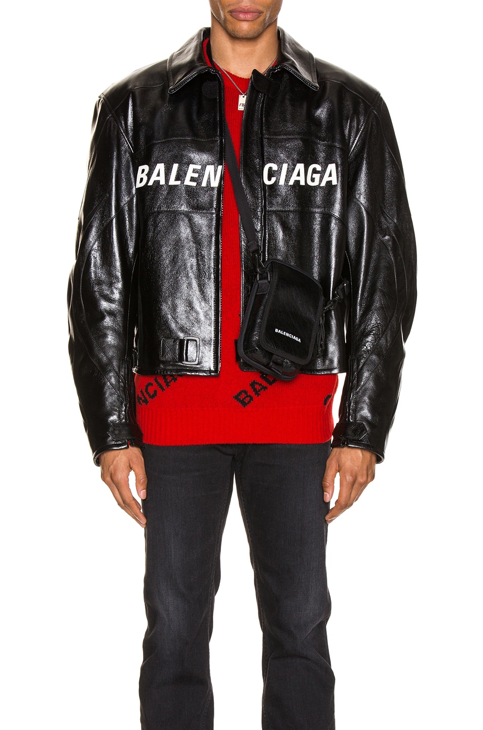 Image 1 of Balenciaga Biker Jacket in Black
