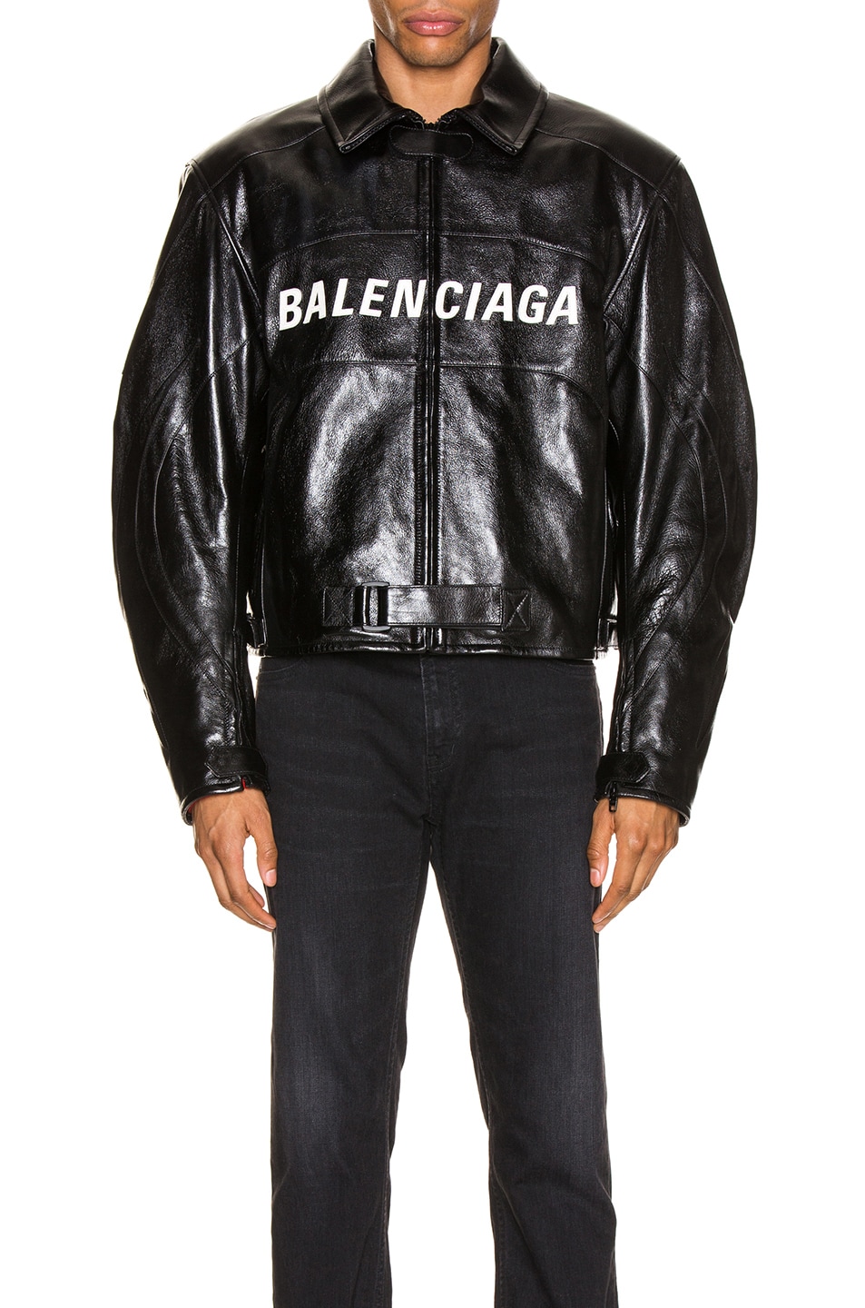 Balenciaga Biker Jacket in Black | FWRD