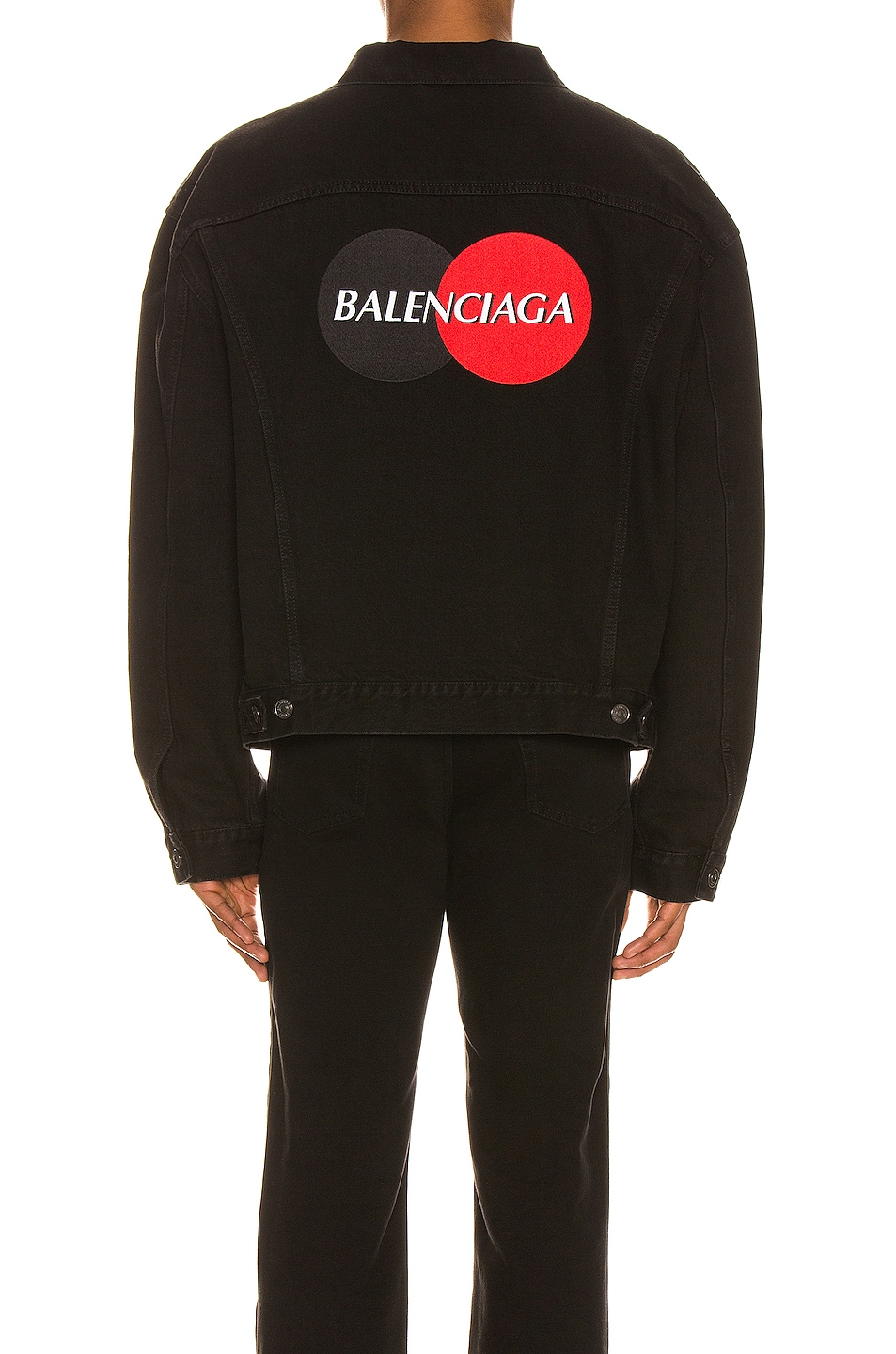 Balenciaga Uniform Logo Jacket in Pitch Black | FWRD