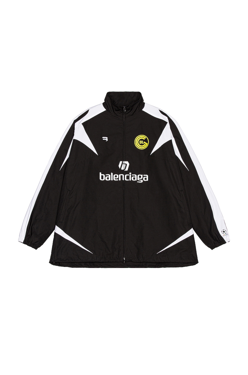 Image 1 of Balenciaga Soccer Zip Up Jacket in Black
