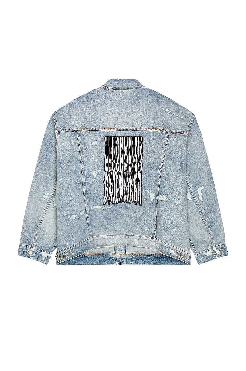 Image 1 of Balenciaga Large Fit Jacket in Clear Light Blue