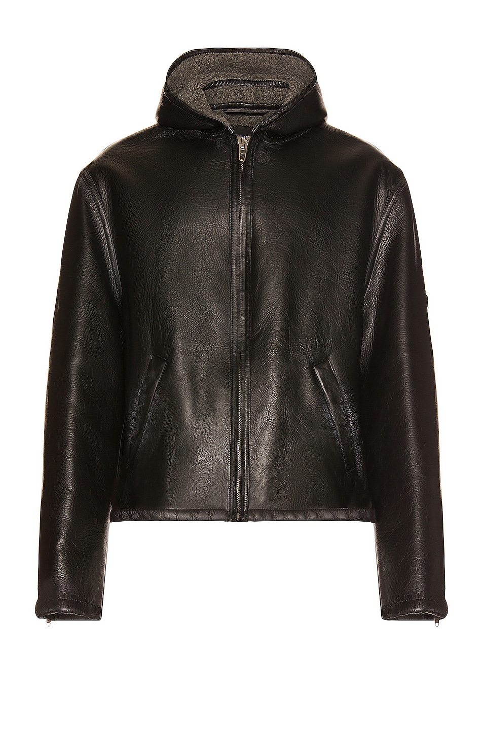 Image 1 of Balenciaga Hooded Jacket in Black & Grey