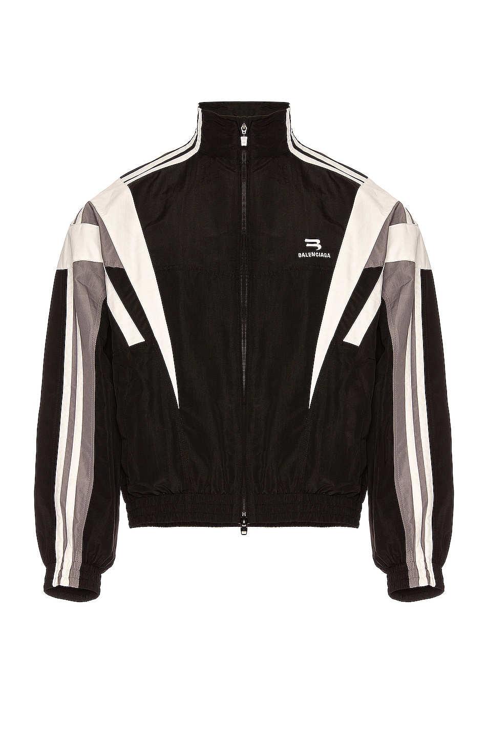 Image 1 of Balenciaga Tracksuit Jacket in Black & Grey
