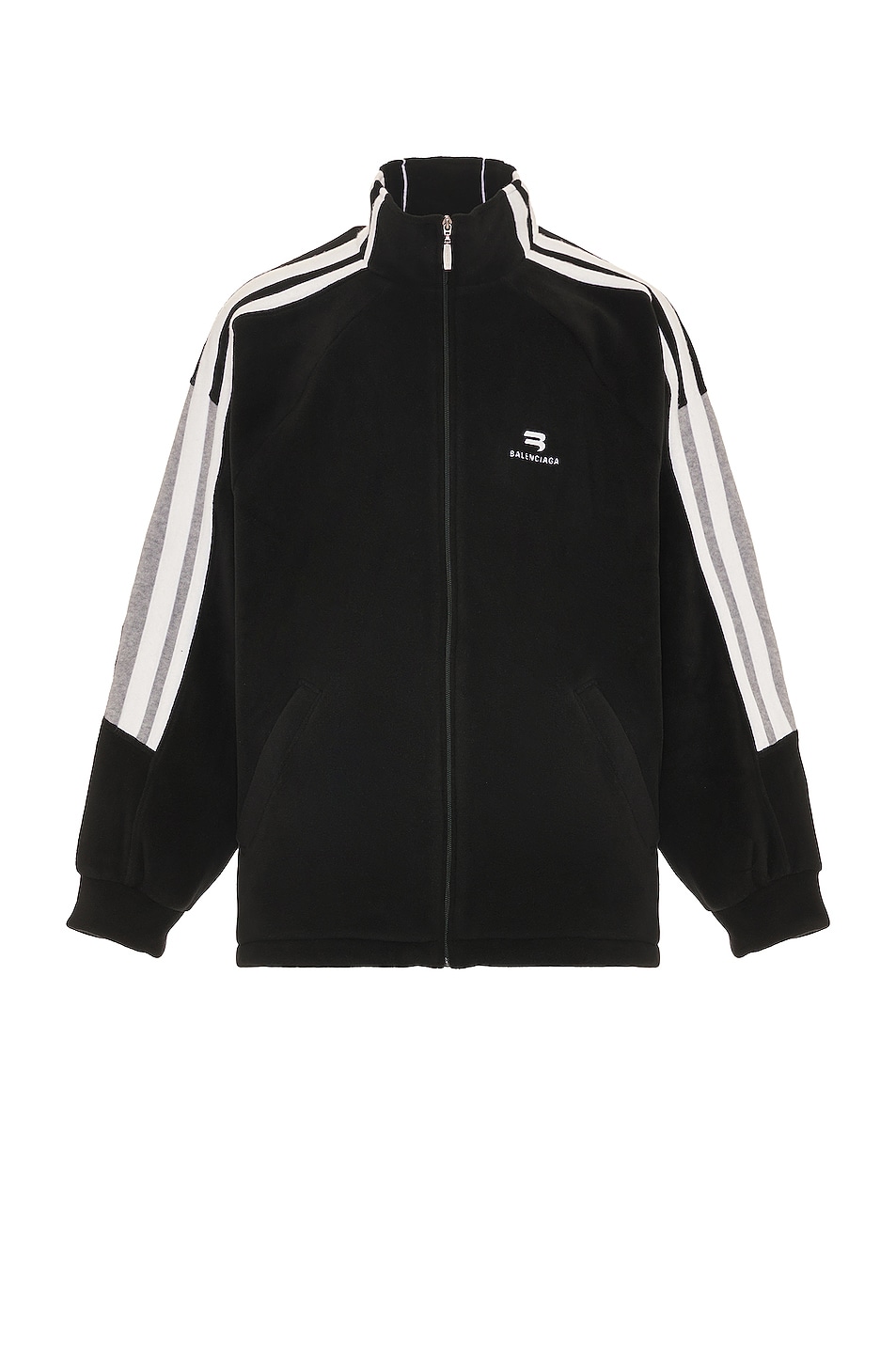 Image 1 of Balenciaga Sporty Sweater in Black, Grey, & White